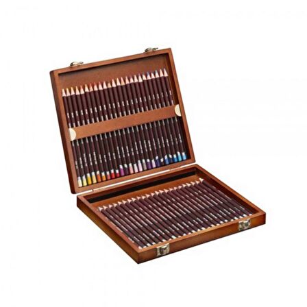 Derwent Coloursoft Pencil 48'li Ahşap Kutu (Yumuşak Kuru Boya Kalemi)