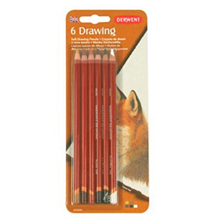 Derwent Drawing Pencil 6'lı Blister (Çizim Kalemi)
