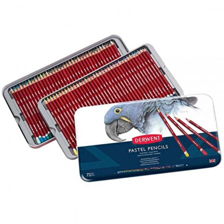 Derwent Pastel Pencil 72'li Teneke Kutu (Pastel Kalem)