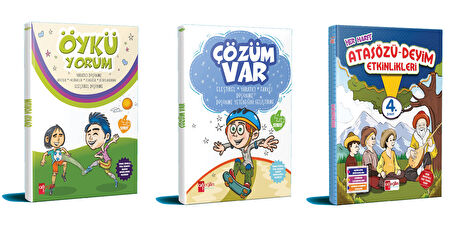 Artı Eğitim 2025 4. Sınıf Öykü Yorum + Çözüm Var + Atasözleri - Deyim Etkinlikleri Seti