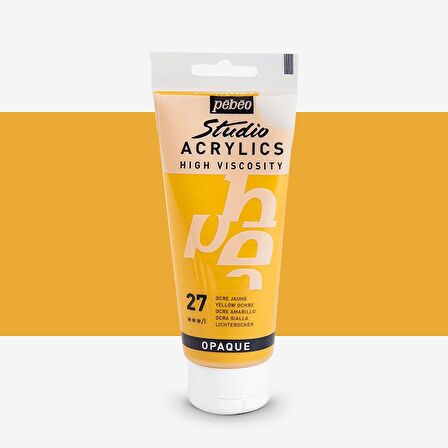 Pebeo Akrilik Boya Studio 100ml Yellow Ochre 27