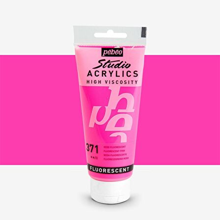 Pebeo Akrilik Boya Studio 100ml Fluorescent Pink 371
