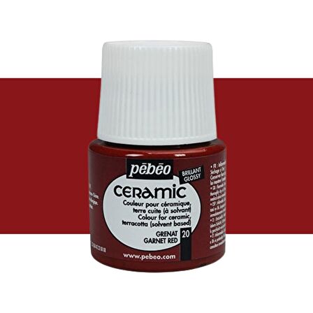 Pebeo Seramik Boyası 45ml Garnet Red 20