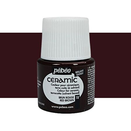 Pebeo Seramik Boyası 45ml Red Brown 18