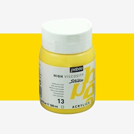 Pebeo Akrilik Boya Studio 500ml Light Azo Yellow 13