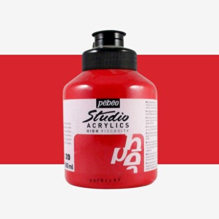 Pebeo Akrilik Boya Studio 500ml Quinacridone Scarlet 20