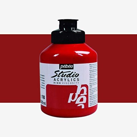 Pebeo Akrilik Boya Studio 500ml Naphtol Carmine 18