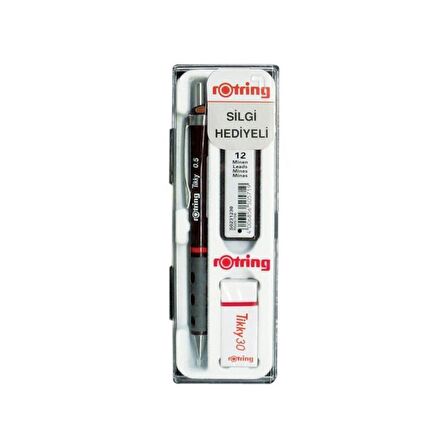 Rotring Tikky Versatil Uçlu Kalem Set 0,5mm Bordo