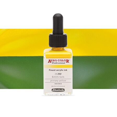 Schmincke Aero Color Professional Finest Akrilik ink. 28ml Primary Yellow 202