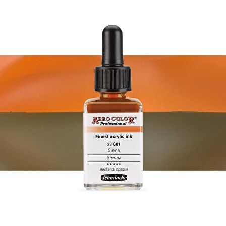 Schmincke Aero Color Professional Finest Akrilik ink. 28ml Sienna 601