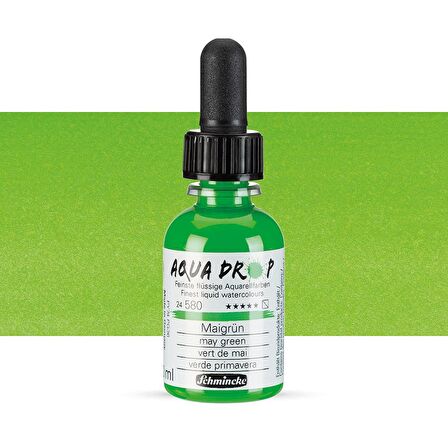 Schmincke Aqua Drop Sıvı Sulu Boya 30ml May Green 580