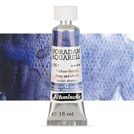 Schmincke Horadam Aquarell Tube 15ml Super Granulation Seri 951 Deep Sea Violet