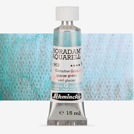 Schmincke Horadam Aquarell Tube 15ml Super Granulation Seri 963 Glacier Green