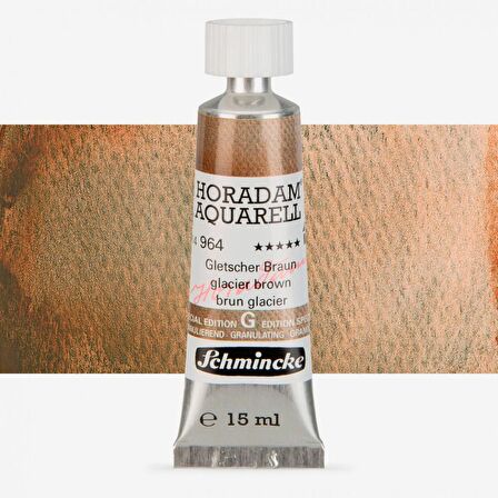 Schmincke Horadam Aquarell Tube 15ml Super Granulation Seri 964 Glacier Brown