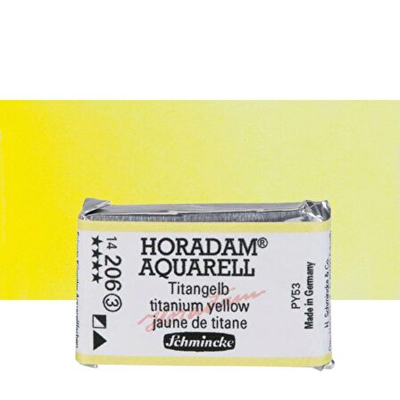 Schmincke Horadam Aquarell Tam Tablet Sulu Boya Titanium Yellow 206 S.3