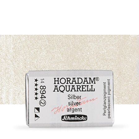 Schmincke Horadam Aquarell Tam Tablet Sulu Boya Silver 894 S.2