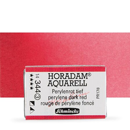 Schmincke Horadam Aquarell Tam Tablet Sulu Boya Dark Red 345 S.2