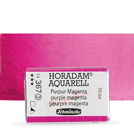 Schmincke Horadam Aquarell Tam Tablet Sulu Boya Purple Magenta 367 S.3