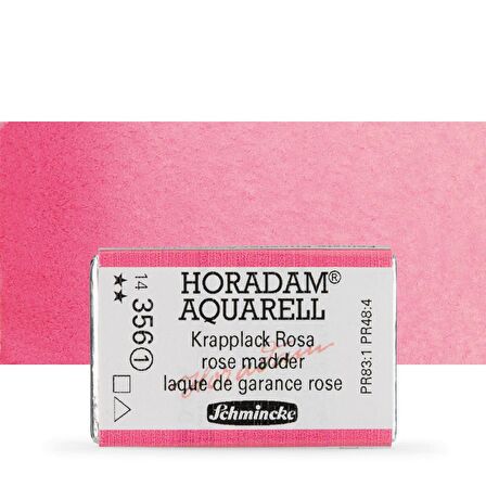 Schmincke Horadam Aquarell Tam Tablet Sulu Boya Rose Madder 356 S.1