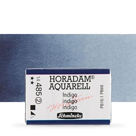 Schmincke Horadam Aquarell Tam Tablet Sulu Boya Indigo 485 S.2
