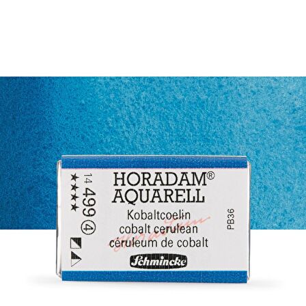 Schmincke Horadam Aquarell Tam Tablet Sulu Boya Cobalt Cerulean 499 S.4