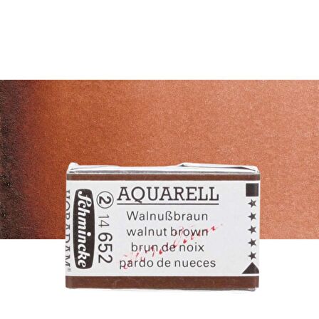 Schmincke Horadam Aquarell Tam Tablet Sulu Boya Walnut Brown 652 S.2