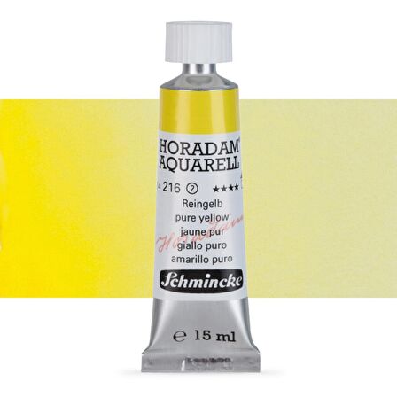 Schmincke Horadam Aquarell Tube Tüp Sulu Boya 15ml Pure Yellow 216 S.2