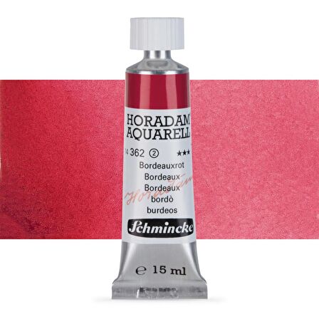 Schmincke Horadam Aquarell Tube Tüp Sulu Boya 15ml Bordeux 362 S.2