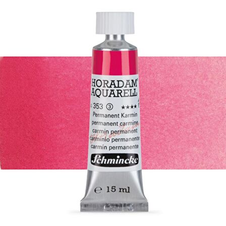 Schmincke Horadam Aquarell Tube Tüp Sulu Boya 15ml Permanent Carmine 353 S.3