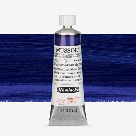 Schmincke  Mussini Yağlı Boya 35ml Ultramarine Blue Deep 492 S.2