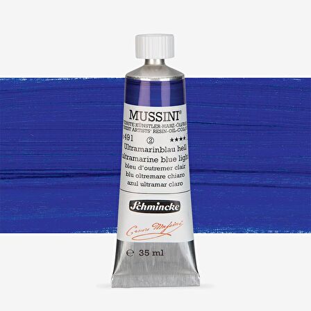 Schmincke  Mussini Yağlı Boya 35ml Ultramarine Blue Light 491 S.2