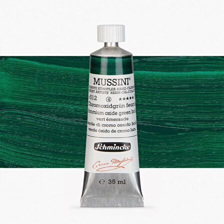 Schmincke Mussini Yağlı Boya 35ml Chromium Oxide Green Brilliant 512 S.4