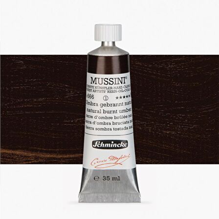 Schmincke  Mussini Yağlı Boya 35ml Natural Burnt Umber 666 S.1