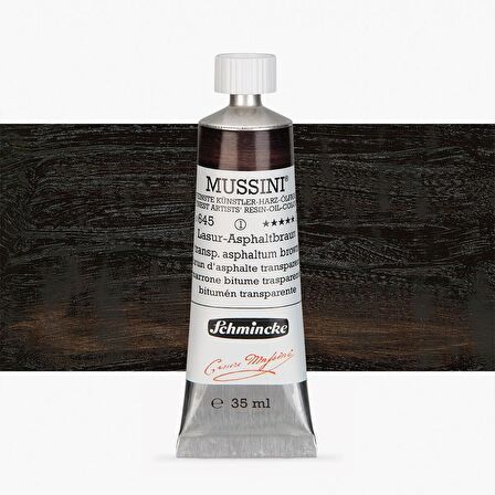 Schmincke  Mussini Yağlı Boya 35ml Asphaltum Black Translucent 645 S.1