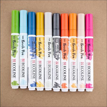 Talens Ecoline Suluboya Brush Pen 10lu Set 2