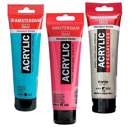 Talens Amsterdam Acrylic 120ml Full Set 90 Adet - Akrilik Boya Tüm Renkler