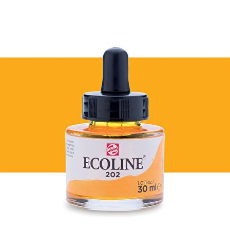 Talens Ecoline Sıvı Suluboya Mürekkep 30ml Deep Yellow 202