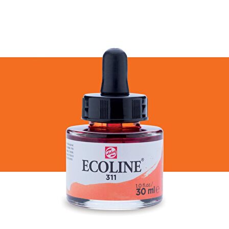 Talens Ecoline Sıvı Suluboya Mürekkep 30ml Vermilion 311