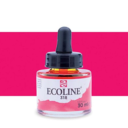 Talens Ecoline Sıvı Suluboya Mürekkep 30ml Carmine 318
