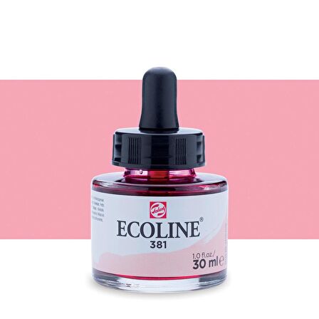 Talens Ecoline Sıvı Suluboya Mürekkep 30ml Pastel Red 381
