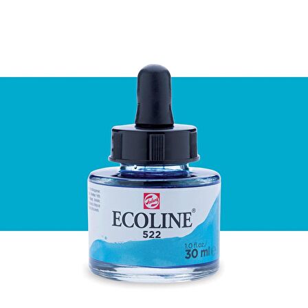 Talens Ecoline Sıvı Suluboya Mürekkep 30ml Turquoise Blue 522