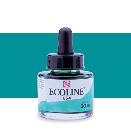 Talens Ecoline Sıvı Suluboya Mürekkep 30ml Fir Green 654