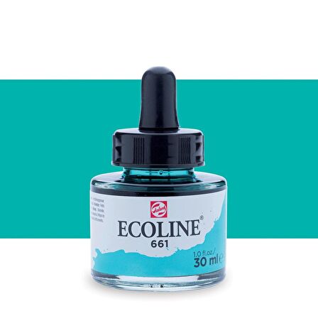 Talens Ecoline Sıvı Suluboya Mürekkep 30ml Turquoise Green 661