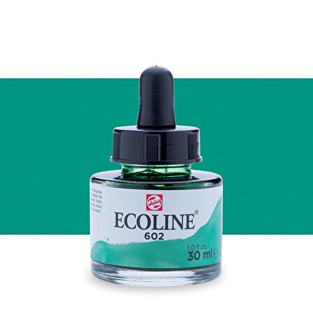 Talens Ecoline Sıvı Suluboya Mürekkep 30ml Deep Green 602