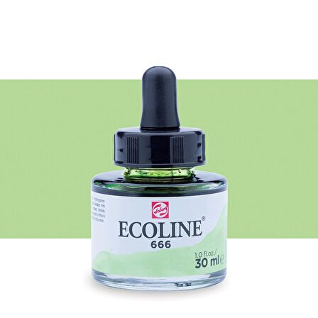 Talens Ecoline Sıvı Suluboya Mürekkep 30ml Pastel Green 666