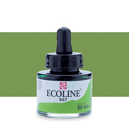 Talens Ecoline Sıvı Suluboya Mürekkep 30ml Bronze Green 657