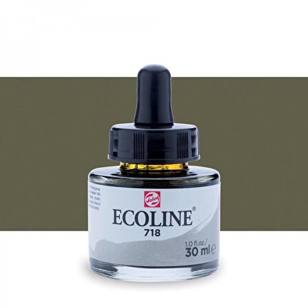 Talens Ecoline Sıvı Suluboya Mürekkep 30ml Warm Grey 718