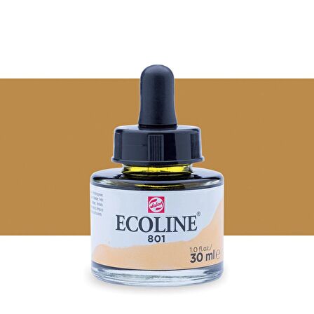 Talens Ecoline Sıvı Suluboya Mürekkep 30ml Gold 801