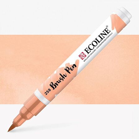 Talens Ecoline Suluboya Brush Pen Apricot 258