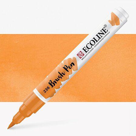 Talens Ecoline Suluboya Brush Pen Light Orange 236